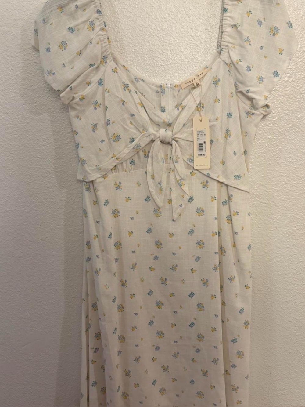 Dillards white floral dress
